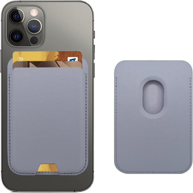 iLodn Magnetic Wallet Compatible with MagSafe for iPhone 17 16 15 14 13 12 Pro Max Air Plus Model, Mag 3 Safe Card Holder Stick on Accessories for Cell Phone & Case, Lavender - Image 1